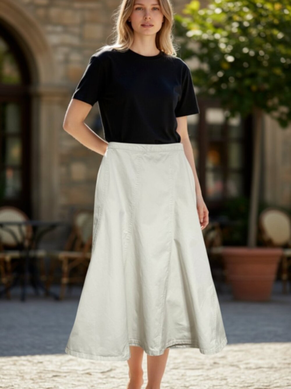 GAP Bias-Cut Midi Skirt